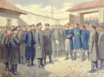 La Caduta di Plevna, Il Ferito Osman-Pasha davanti ad Alessandro II